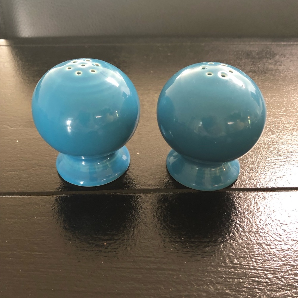 Fiesta ware salt and pepper